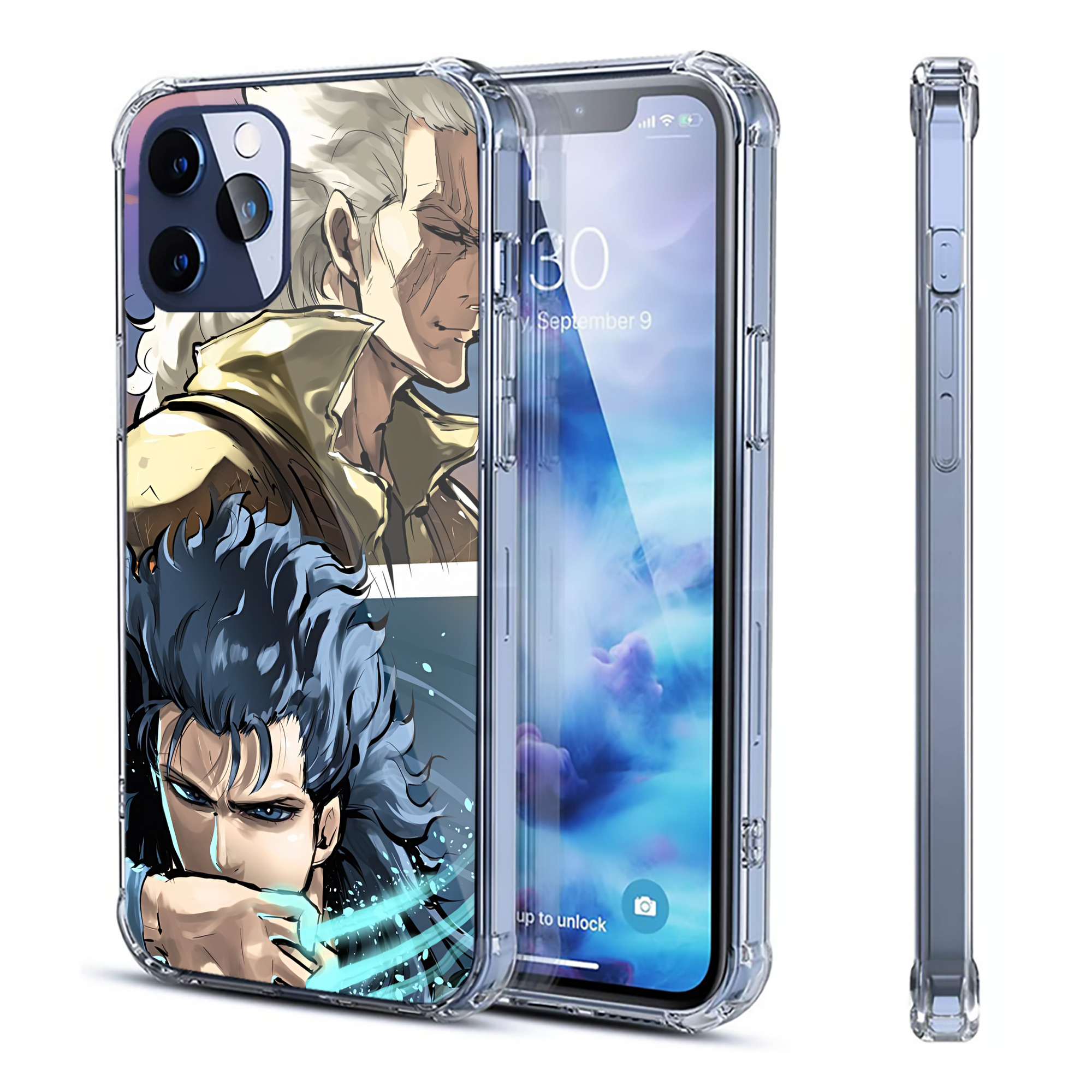 （画像用） 北斗の拳 Fist of the North Star 【iPhone 12シリーズ対応】透明スマホケース（クリアソフトケース）